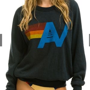Aviator nation, logo sweatshirt, charcoal